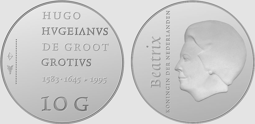 munt 350ste sterfdag hugo&nbsp;de&nbsp;groot-1